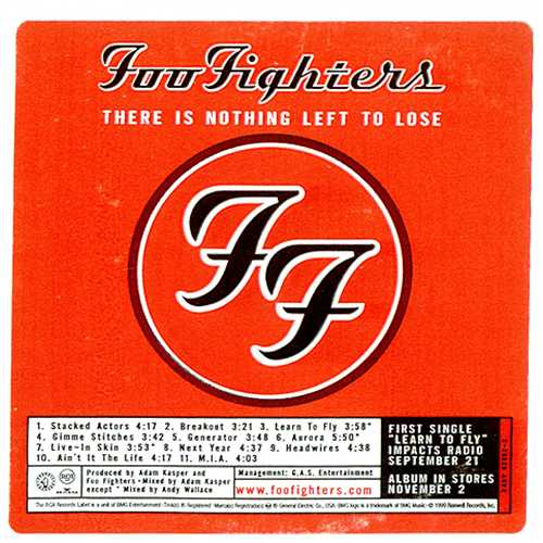 Foo Fighters There Is Nothing Left To Lose US Promo CD album (CDLP) (147222)