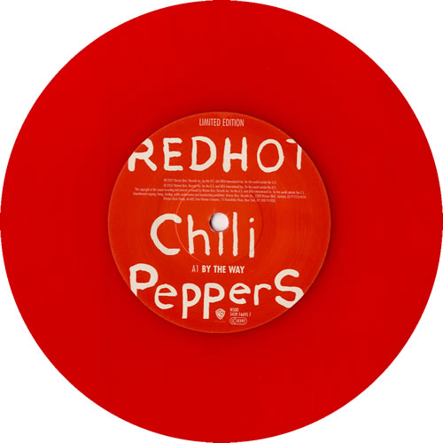 Red Hot Chili Peppers By The Way Red UK 7" vinyl single (7 inch