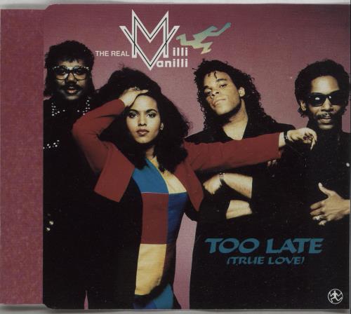Click to view product details and reviews for Milli Vanilli Too Late 1991 German Cd Single 664133. Click to view product details and reviews for Milli Vanilli Too Late 1991 German Cd Single 664133.