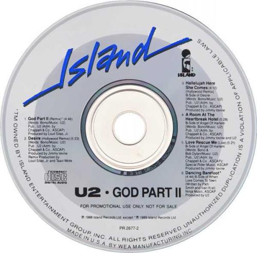Click to view product details and reviews for U2 God Part Ii 1989 Usa Cd Single Pr2677 2.