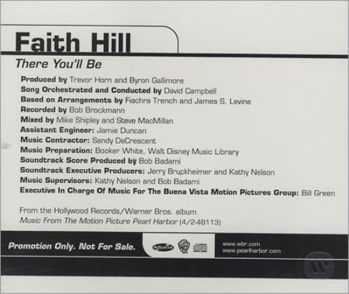 Click to view product details and reviews for Faith Hill There Youll Be 2001 Usa Cd Single Pro Cdr 100659.