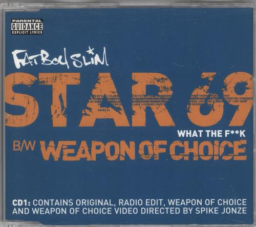 Click to view product details and reviews for Fatboy Slim Star 69 What The Fk 2001 Uk Cd Single Skint64cd.