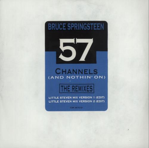 Bruce Springsteen 57 Channels The Remixes 1992 Usa Cd Single Csk4670s1