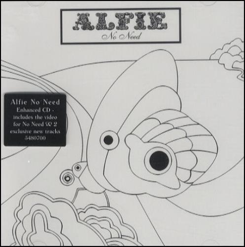 Click to view product details and reviews for Alfie No Need 2003 Uk Cd Single Reg99cd. Click to view product details and reviews for Alfie No Need 2003 Uk Cd Single Reg99cd.