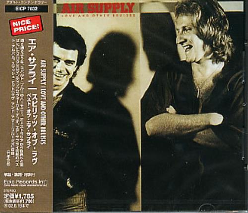 Click to view product details and reviews for Air Supply Love And Other Bruises 2002 Japanese Cd Album Eicp7032. Click to view product details and reviews for Air Supply Love And Other Bruises 2002 Japanese Cd Album Eicp7032.