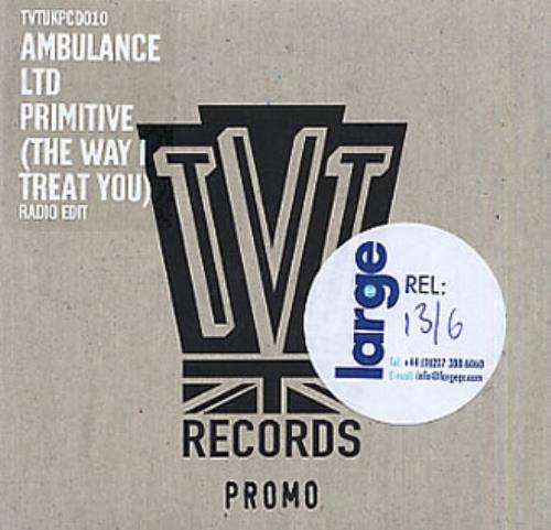 Click to view product details and reviews for Ambulance Ltd Primitive The Way I Treat You 2004 Uk Cd Single Tvtukpcd010. Click to view product details and reviews for Ambulance Ltd Primitive The Way I Treat You 2004 Uk Cd Single Tvtukpcd010.