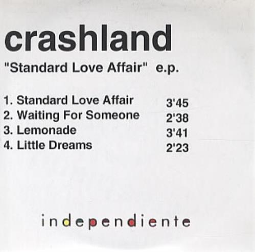 Click to view product details and reviews for Crashland Standard Love Affair Ep 1999 Uk Cd R Acetate Cd R Acetate. Click to view product details and reviews for Crashland Standard Love Affair Ep 1999 Uk Cd R Acetate Cd R Acetate.