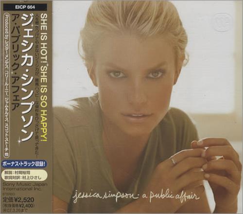 Click to view product details and reviews for Jessica Simpson A Public Affair 2006 Japanese Cd Album Eicp 664.