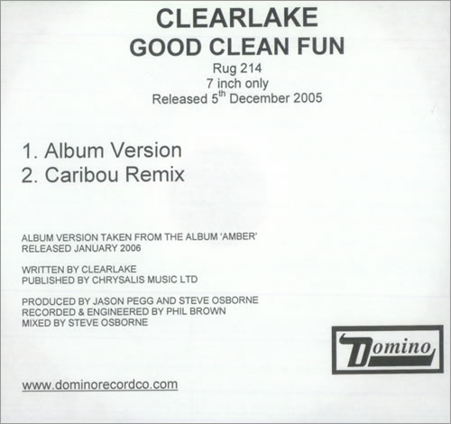 Click to view product details and reviews for Clearlake Good Clean Fun 2006 Uk Cd R Acetate Cd R Acetate. Click to view product details and reviews for Clearlake Good Clean Fun 2006 Uk Cd R Acetate Cd R Acetate.