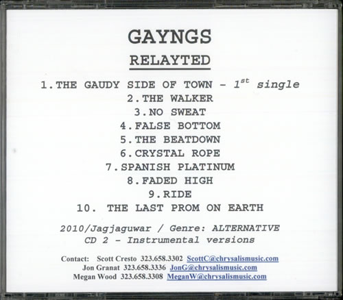 Click to view product details and reviews for Gayngs Relayted Instrumentals 2010 Usa Cd R Acetate Cd R Acetate.