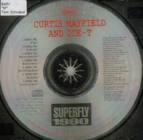 Curtis Mayfield Superfly 1990 1990 Usa Cd Single Dpro 792040