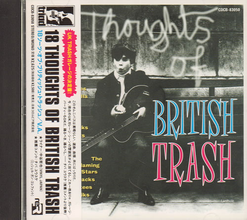 Various Rock Metal 18 Thoughts Of British Trash 1998 Japanese Cd Album Cocb 83050