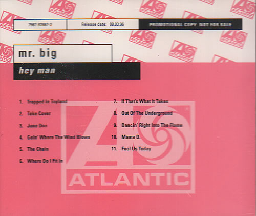 Click to view product details and reviews for Mr Big Us Hey Man 1996 German Cd Album Prop108. Click to view product details and reviews for Mr Big Us Hey Man 1996 German Cd Album Prop108.