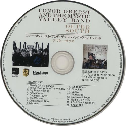 Click to view product details and reviews for Conor Oberst Outer South Pr 2009 Japanese Cd Album Hse 70058. Click to view product details and reviews for Conor Oberst Outer South Pr 2009 Japanese Cd Album Hse 70058.