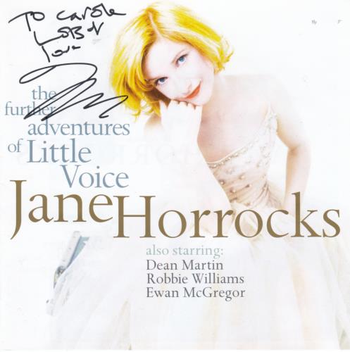 Click to view product details and reviews for Jane Horrocks The Further Adventures Of Little Voice Autographed 2000 Uk Cd Album 528754. Click to view product details and reviews for Jane Horrocks The Further Adventures Of Little Voice Autographed 2000 Uk Cd Album 528754.