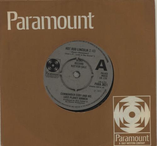 Click to view product details and reviews for Commander Cody The Lost Planet Airmen Hot Rod Lincoln 1972 Uk 7 Vinyl Para3021. Click to view product details and reviews for Commander Cody The Lost Planet Airmen Hot Rod Lincoln 1972 Uk 7 Vinyl Para3021.