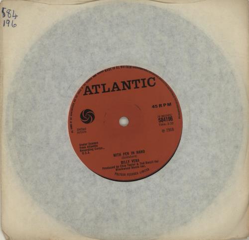Click to view product details and reviews for Billy Vera With Pen In Hand 1968 Uk 7 Vinyl 584196.