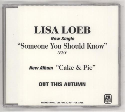 Click to view product details and reviews for Lisa Loeb Someone You Should Know 2001 Japanese Cd R Acetate.
