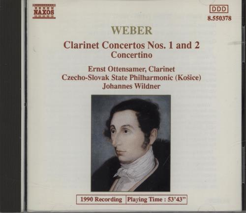 Click to view product details and reviews for Carl Maria Von Weber Weber Clarinet Concertos Nos 1 And 2 Concertino 1990 Uk Cd Album 8550378. Click to view product details and reviews for Carl Maria Von Weber Weber Clarinet Concertos Nos 1 And 2 Concertino 1990 Uk Cd Album 8550378.