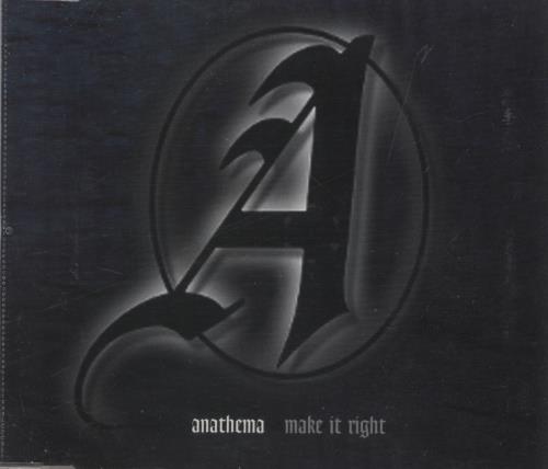 Click to view product details and reviews for Anathema Make It Right 1999 Uk Cd Single Cdkut179. Click to view product details and reviews for Anathema Make It Right 1999 Uk Cd Single Cdkut179.
