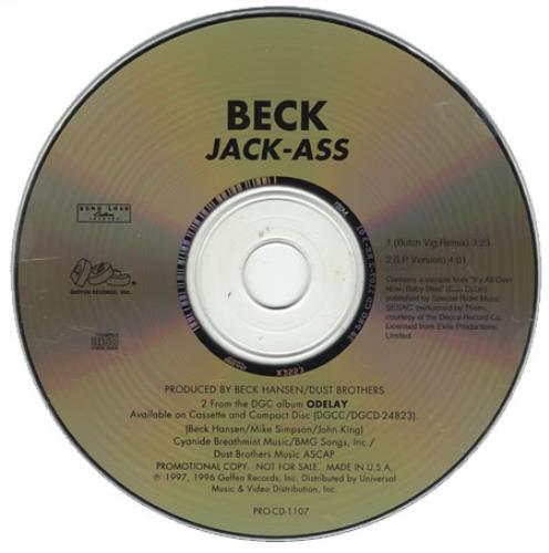 Click to view product details and reviews for Beck Jack Ass 1997 Usa Cd Single Pro Cd 1107.
