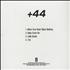 +44 +44 Plus Forty Four CD-R acetate US A4-CRPL387295