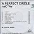 A Perfect Circle eMOTIVe CD-R acetate US PFCCREM309594