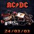 AC/DC AC/DC 24/03/03 press book French ACDPBAC293788