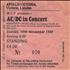 AC/DC Apollo Victoria concert ticket UK ACDTIAP368281