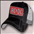 AC/DC Black Unstructured Trucker Cap hat UK ACDHABL394663