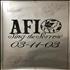 AFI Sing For Sorrow - Autographed poster US AFSPOSI537573