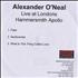 Alexander O'Neal Live At London's Hammersmith Apollo CD-R acetate UK ALOCRLI472794
