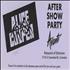 Alice Cooper Trash - After Show Party Invitation handbill US COOHBTR401707