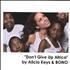 Alicia Keys Don't Give Up Africa CD-R acetate Japanese AKYCRDO352811