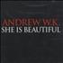 Andrew W.K. She Is Beautiful CD single US