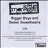 Arctic Monkeys Bigger Boys And Stolen Sweethearts CD-R acetate UK MEOCRBI344791