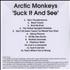 Arctic Monkeys Suck It And See CD-R acetate UK MEOCRSU669468