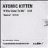 Atomic Kitten If You Come To Me CD single Philippino AMKC5IF369347