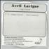 Avril Lavigne Complicated - Instrumental CD-R acetate US AVVCRCO543714