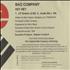 Bad Company Hey Hey CD single US BCOC5HE520378