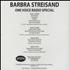 Barbra Streisand One Voice Radio Special CD-R acetate US BARCRON429570