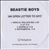 Beastie Boys An Open Letter To NYC CD-R acetate UK BEACRAN440956