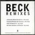 Beck Remixes CD-R acetate US B-KCRRE537209