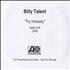 Billy Talent Try Honesty CD-R acetate UK B56CRTR514355