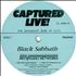 Black Sabbath Captured Live! 2-LP vinyl set US BLK2LCA427396