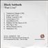 Black Sabbath Past Lives CD-R acetate UK BLKCRPA241564