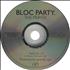 Bloc Party The Prayer CD single US BB5C5TH409015