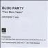 Bloc Party Two More Years CD-R acetate UK BB5CRTW340482