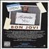 Bon Jovi Thank You For Loving Me artwork US BONARTH318512