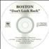 Boston Don't Look Back CD-R acetate Japanese BOSCRDO426802